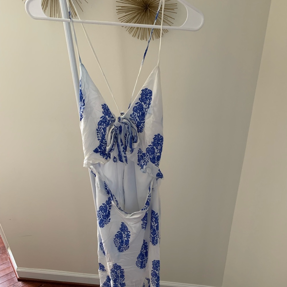 Maxi Blue & White dress